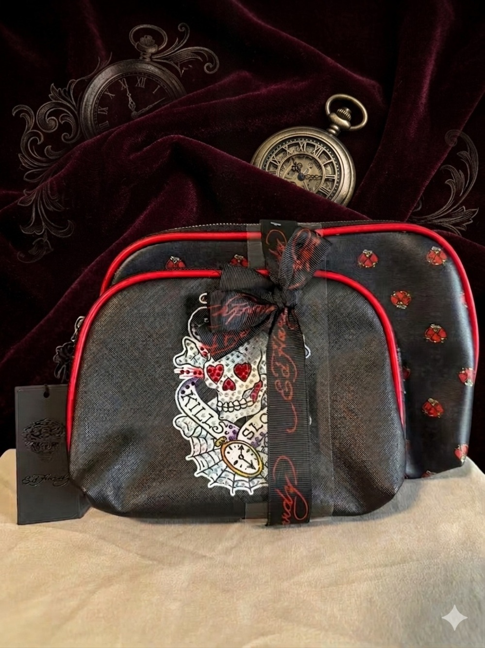 Ed Hardy 2-Piece Cosmetic Set - NWT Love Kills Slowly